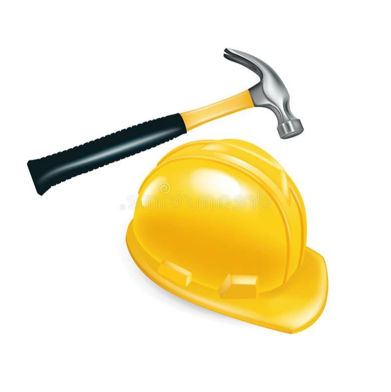 image of a hardhat and hammer
