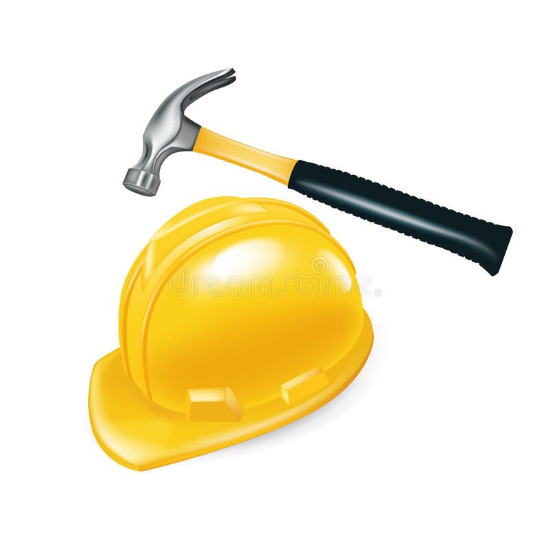 image of a hardhat and hammer